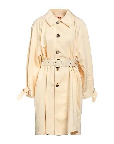 Ivory Cotton twill Full-length jacket