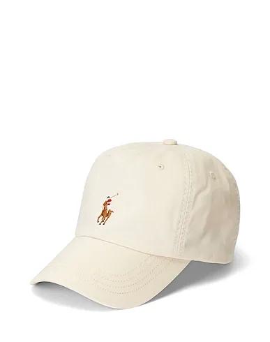 Ivory Cotton twill Hat STRETCH-COTTON TWILL BALL CAP