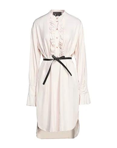 Ivory Cotton twill Short dress