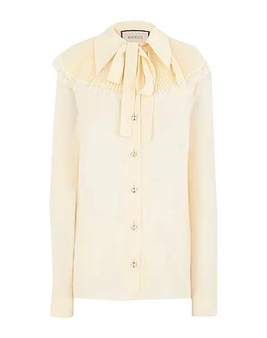 Ivory Crêpe Lace shirts & blouses