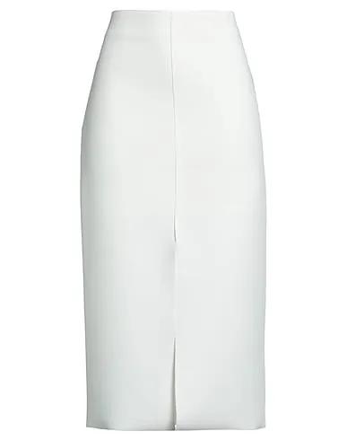 Ivory Crêpe Midi skirt
