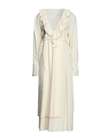 Ivory Flannel Long dress
