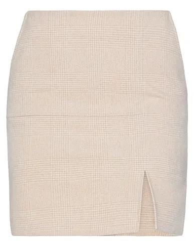 Ivory Flannel Midi skirt