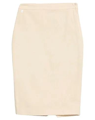Ivory Gabardine Midi skirt