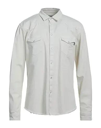 Ivory Gabardine Solid color shirt