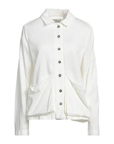 Ivory Gabardine Solid color shirts & blouses