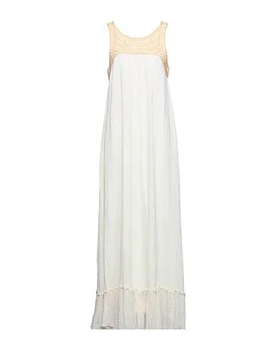 Ivory Gauze Long dress