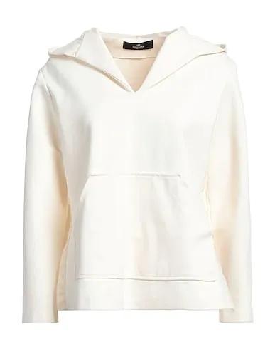 Ivory Grosgrain Hooded sweatshirt