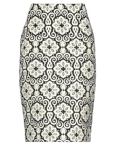 Ivory Jacquard Midi skirt