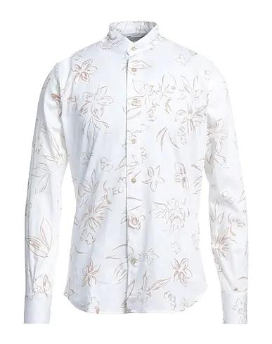 Ivory Jacquard Patterned shirt