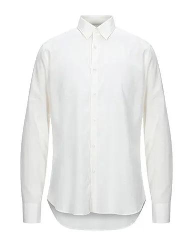 Ivory Jacquard Solid color shirt