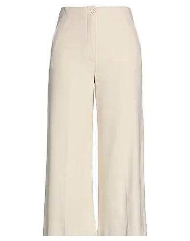 Ivory Jersey Cropped pants & culottes