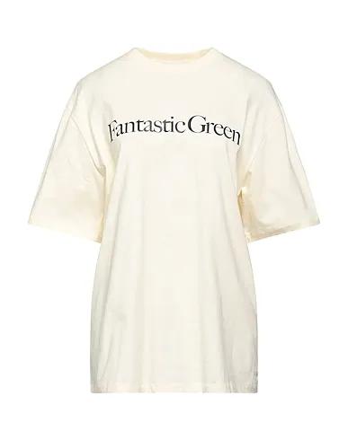Ivory Jersey Oversize-T-Shirt