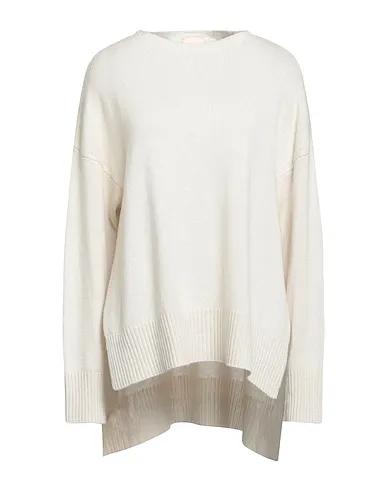 Ivory Knitted Cashmere blend