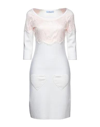 Ivory Knitted Elegant dress