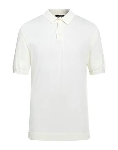 Ivory Knitted Polo shirt