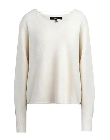 Ivory Knitted Sweater VMDOFFY LS V-NECK BLOUSE GA BOO
