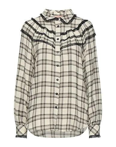 Ivory Lace Checked shirt