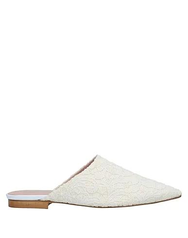 Ivory Lace Mules and clogs