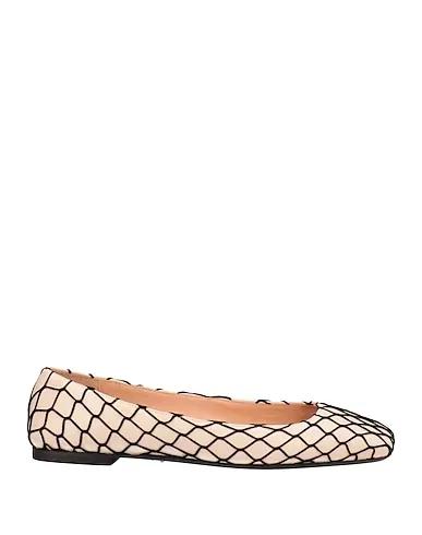 Ivory Leather Ballet flats