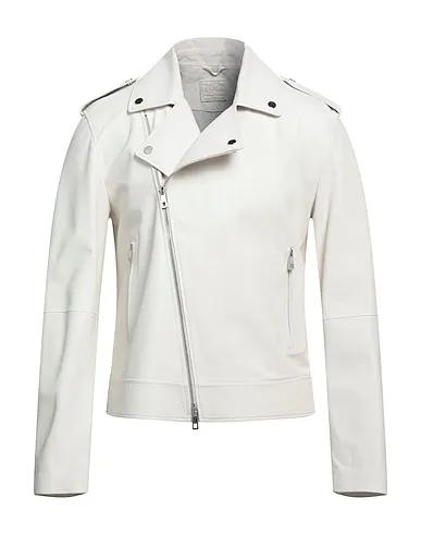Ivory Leather Biker jacket