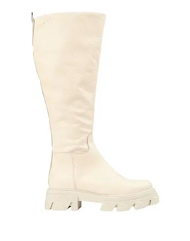 Ivory Leather Boots BOOTS
