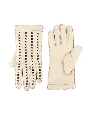 Ivory Leather Gloves