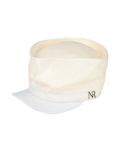 Ivory Leather Hat