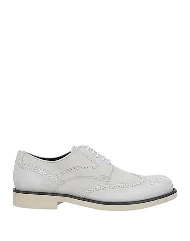 Ivory Leather Laced shoes