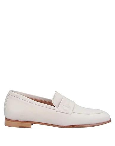 Ivory Leather Loafers