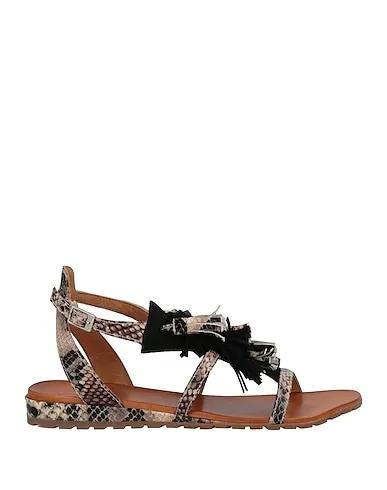Ivory Leather Sandals