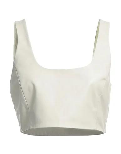 Ivory Leather Top