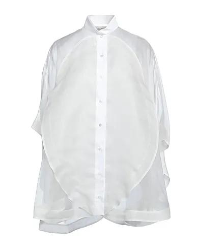 Ivory Organza Silk shirts & blouses