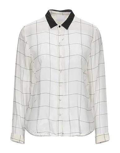 Ivory Organza Solid color shirts & blouses