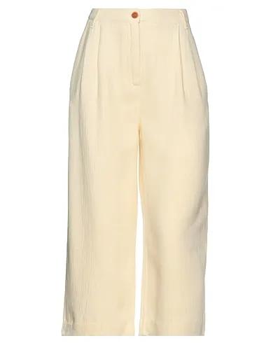 Ivory Plain weave Cropped pants & culottes