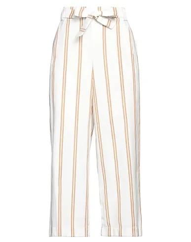 Ivory Plain weave Cropped pants & culottes