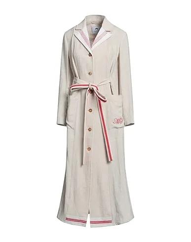 Ivory Plain weave Full-length jacket