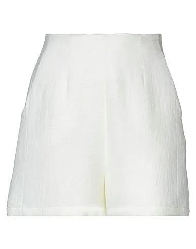 Ivory Plain weave Shorts & Bermuda