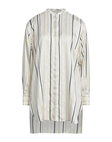 Ivory Plain weave Silk shirts & blouses