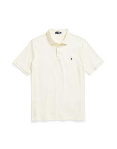 Ivory Polo shirt CUSTOM SLIM FIT SOFT COTTON POLO SHIRT
