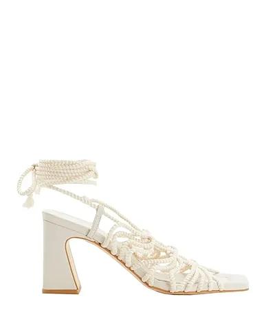 Ivory Sandals ROPE LACE-UP SANDALS
