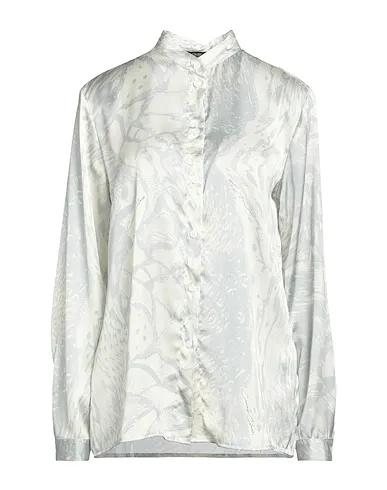 Ivory Satin Patterned shirts & blouses
