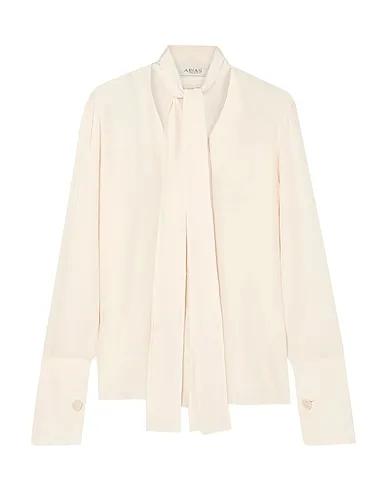 Ivory Satin Shirts & blouses with bow