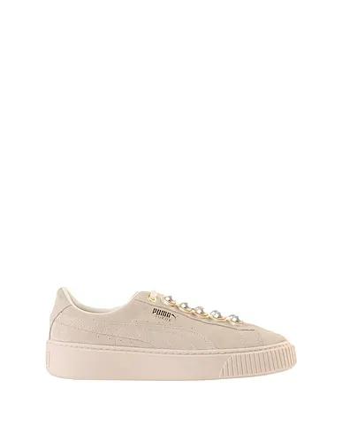 Ivory Sneakers Suede Platform Bling Wn's
