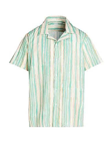Ivory Striped shirt PRINTED CAMP-COLLAR S/SLEEVE OVERSIZE SHIRT
