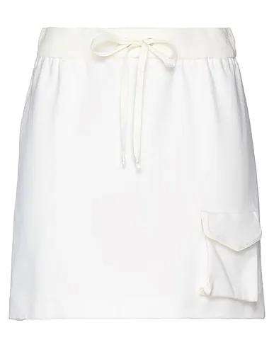 Ivory Sweatshirt Mini skirt