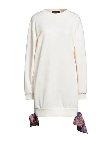 Ivory Sweatshirt Short dress