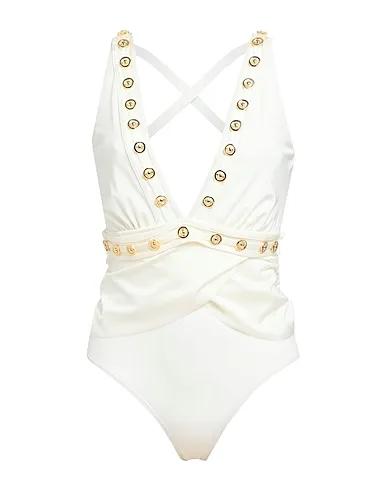 Ivory Synthetic fabric One-piece swimsuits