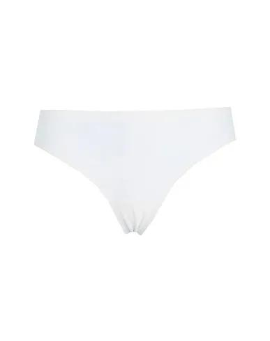 Ivory Synthetic fabric Thongs