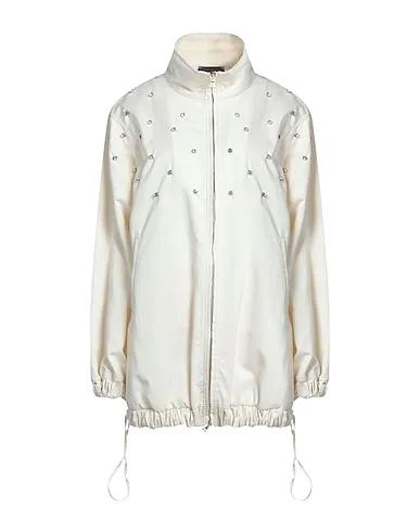 Ivory Techno fabric Full-length jacket